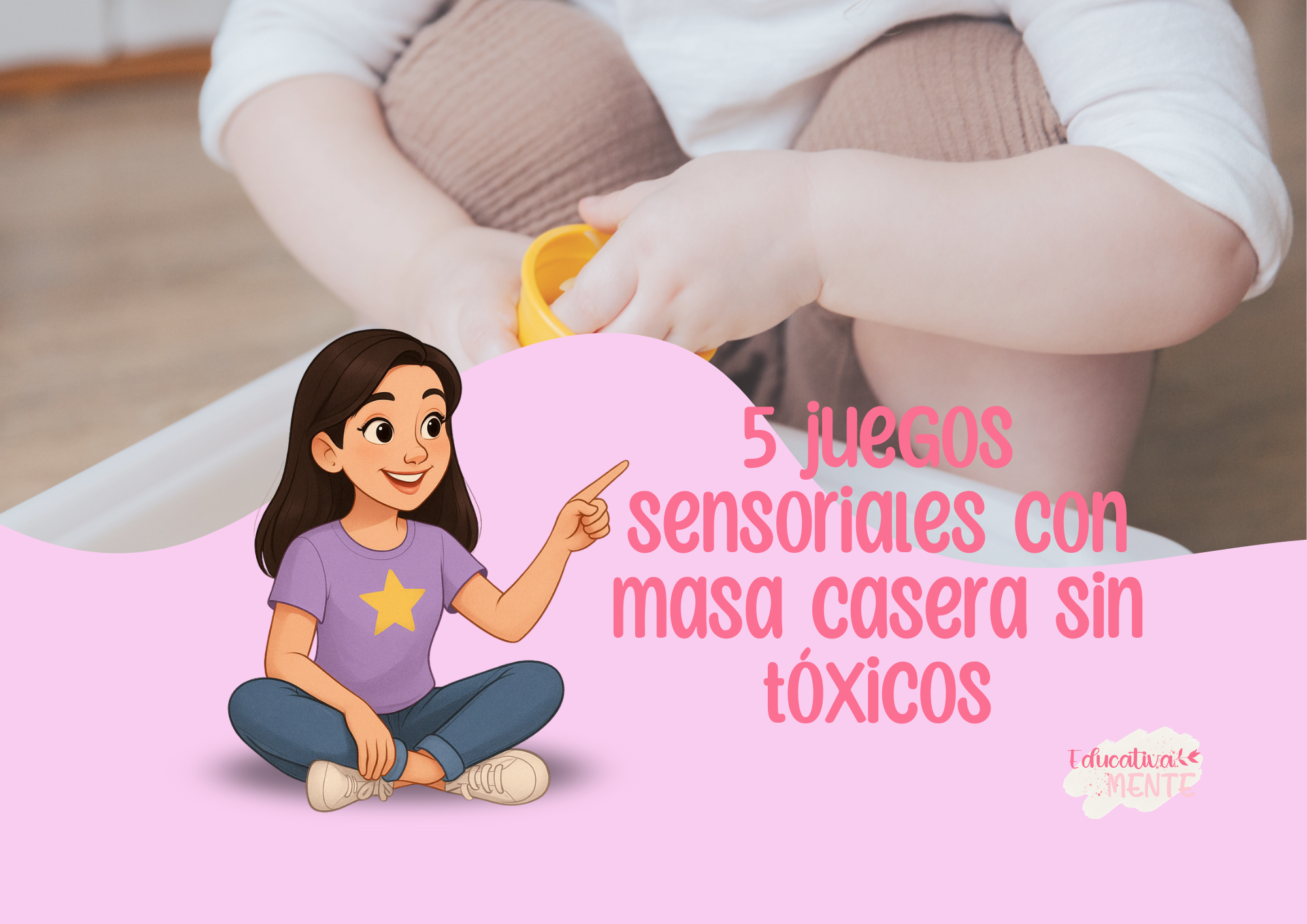 5 juegos sensoriales con masa casera sin tóxicos